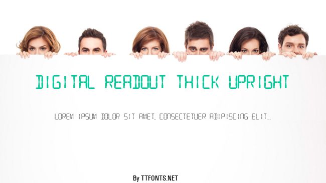 Digital Readout Thick Upright example